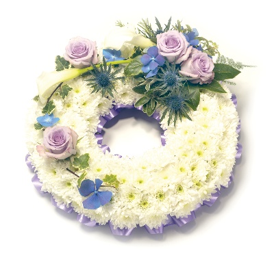Wreath Lilac and White